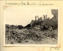 Ligne Maginot - LOUTZVILLER - (Poste GRM - Maison Forte) - L'avant poste après destruction