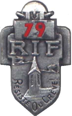 Ligne Maginot - Insigne du 79° RIF - 