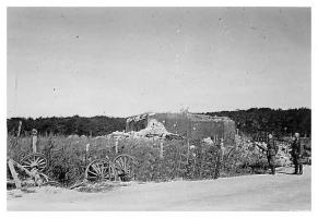 Ligne Maginot - C15N - LA BARRIERE 1 - (Blockhaus pour canon) - Le blockhaus avant sa destruction
