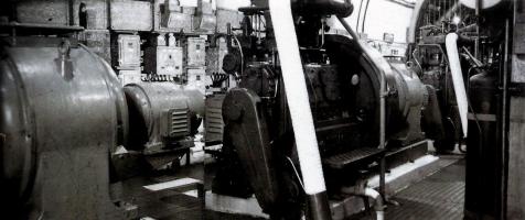 Ligne Maginot - Ouvrage d'artillerie du COL de BROUIS - L'usine électrique 
Moteurs SMIM  deux cylindres type 2 SR 19 (50CV)