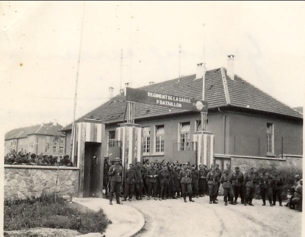 Ligne Maginot - OERMINGEN - (Camp de sureté) - Photo prise en 1940, le camp sert de centre pour les troupes prisonnières