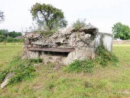 Ligne Maginot - B805 - TRIEUX DE BIEFONTAINE OUEST - (Observatoire d'infanterie) - Blockhaus endommagé par les tirs ennemis.