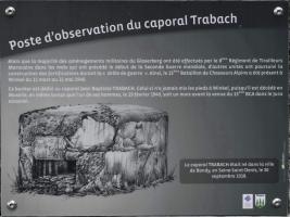 Ligne Maginot - CAPORAL TRABACH - (Blockhaus pour arme infanterie) - Panneau explicatif