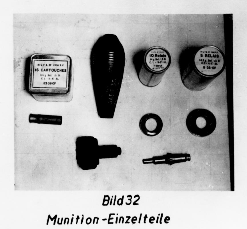 Ligne Maginot - Munition FA 1936 pour mortier de 81 mm mle 1932 - Les composants de la munition de mortier de 81 

Extrait de 