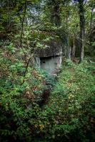 Ligne Maginot - Blockhaus Cb3 - Petit créneau FM prenant en enfilade le boyau d'accès