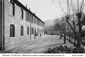 Ligne Maginot - COL SAINT JEAN - (Casernement) - Caserne du col Saint Jean dans les années 30 : casernement Sous-officiers et troupe.