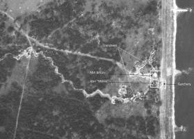 Ligne Maginot - G51 - ALTERGRUND - (Blockhaus pour arme infanterie) - Photos aérienne de 1947 avec les emplacements marqués