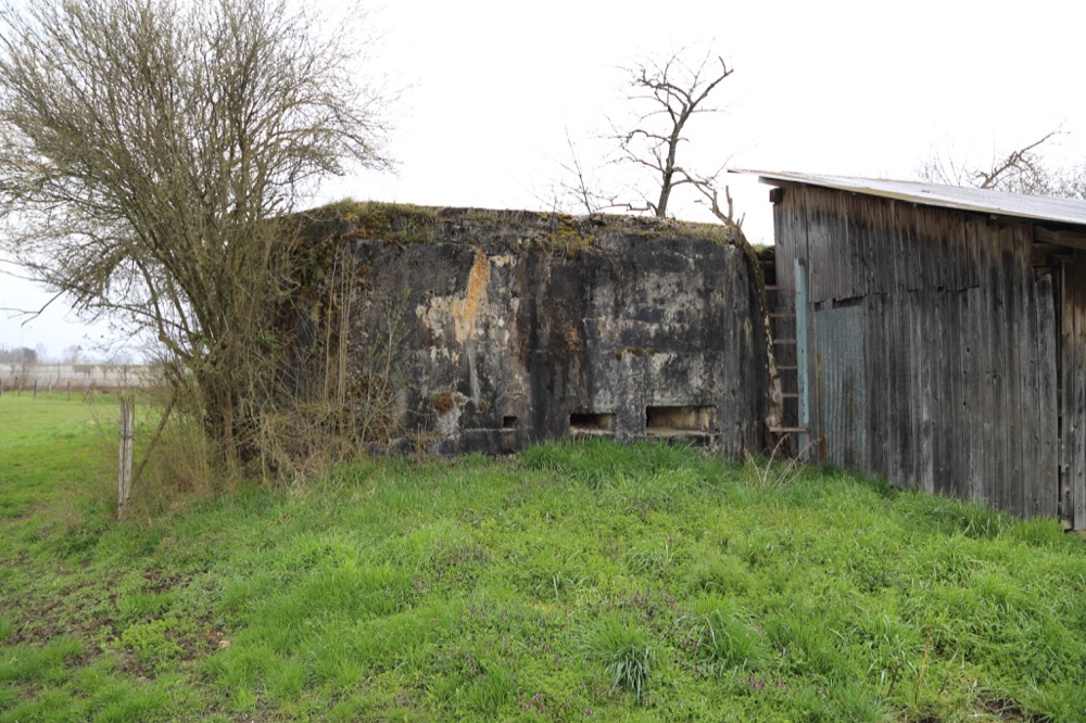 Ligne Maginot - GERSTHEIM 3 (TêTE DE PONT DE ) - (Blockhaus pour arme infanterie) - La façade sud du blockhaus