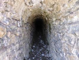Ligne Maginot - PELOUSETTE - (Casernement) - Vue de l'intérieur du tunnel