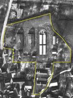 Ligne Maginot - UFFHEIM - (Casernement) - Photos aérienne avec les bâtiments marqués