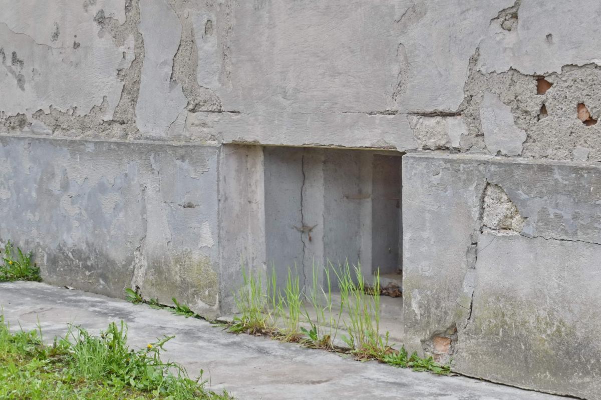 Ligne Maginot - BLOTZHEIM CENTRE 1A - (Blockhaus pour canon) -    Vue du créneau