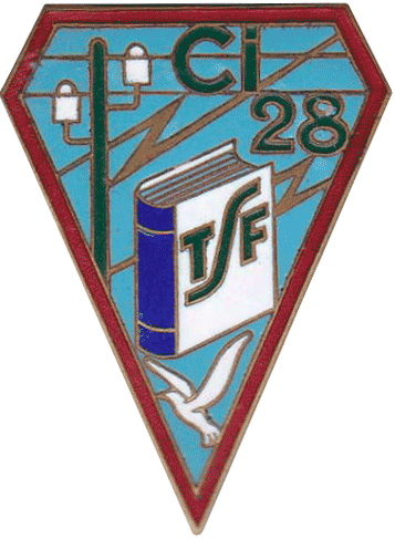 Ligne Maginot - Insigne de la Cie d'instruction du 28° RG - Insigne de la Compagnie d'instruction du 28° Régiment du Génie