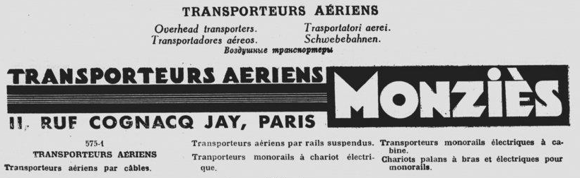 Ligne Maginot - Publicité Monziès -   