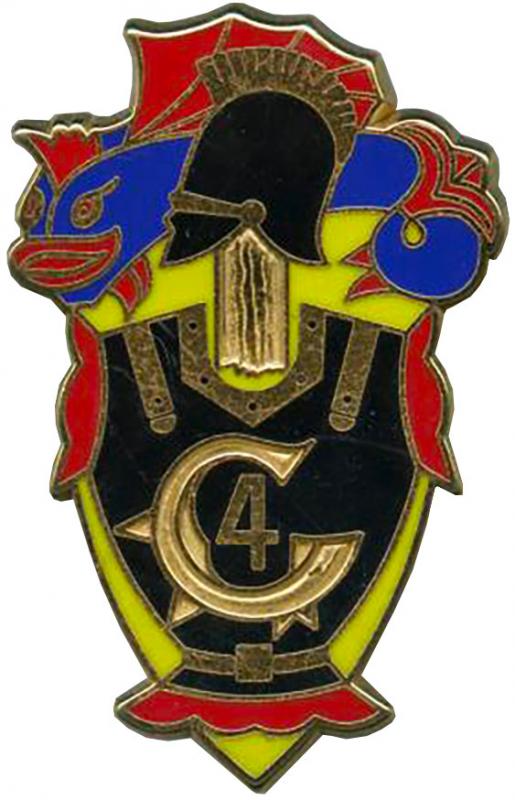 Ligne Maginot - Insigne du 4° régiment du Génie - Insigne du 4° RG en 1939 