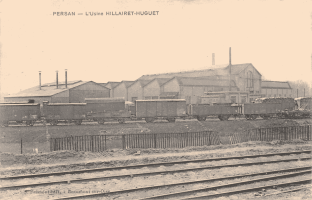 Ligne Maginot - Usines Hillairet-Huguet - Carte postale de l'usine des Constructions Electriques et Mécaniques Hillairet - Huguet à Persan (Seine et Oise)