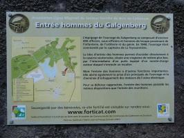 Ligne Maginot - GALGENBERG - A15 - (Ouvrage d'artillerie) -   Panneau explicatif sur l'entrée des hommes