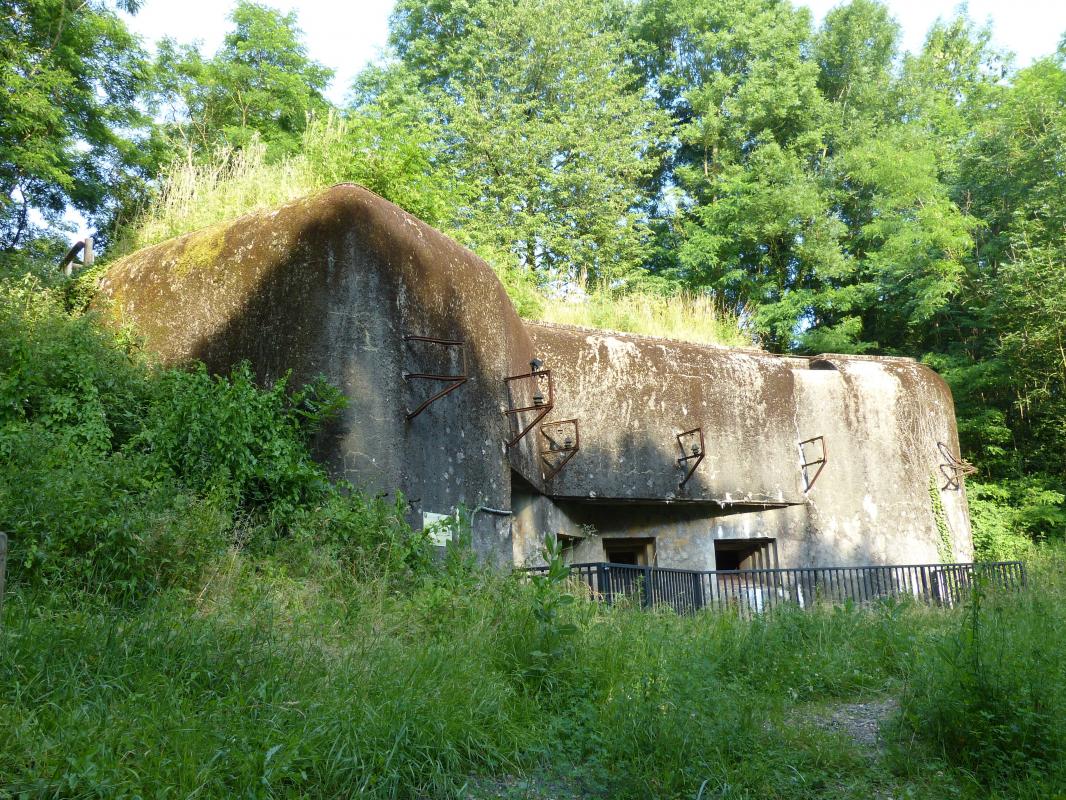 Ligne Maginot - GALGENBERG - A15 - (Ouvrage d'artillerie) - L'entrée des hommes
Vue du coté gauche