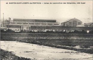 Ligne Maginot - Compagnie générale de construction de locomotives Batignolles-Châtillon - Carte postale des usines à Nates