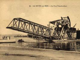 Ligne Maginot - Forges et Chantiers de la Méditéranée (FCM) - Le pont transbordeur Daydé du chantier  de La Seyne-sur-Mer
Carte postale