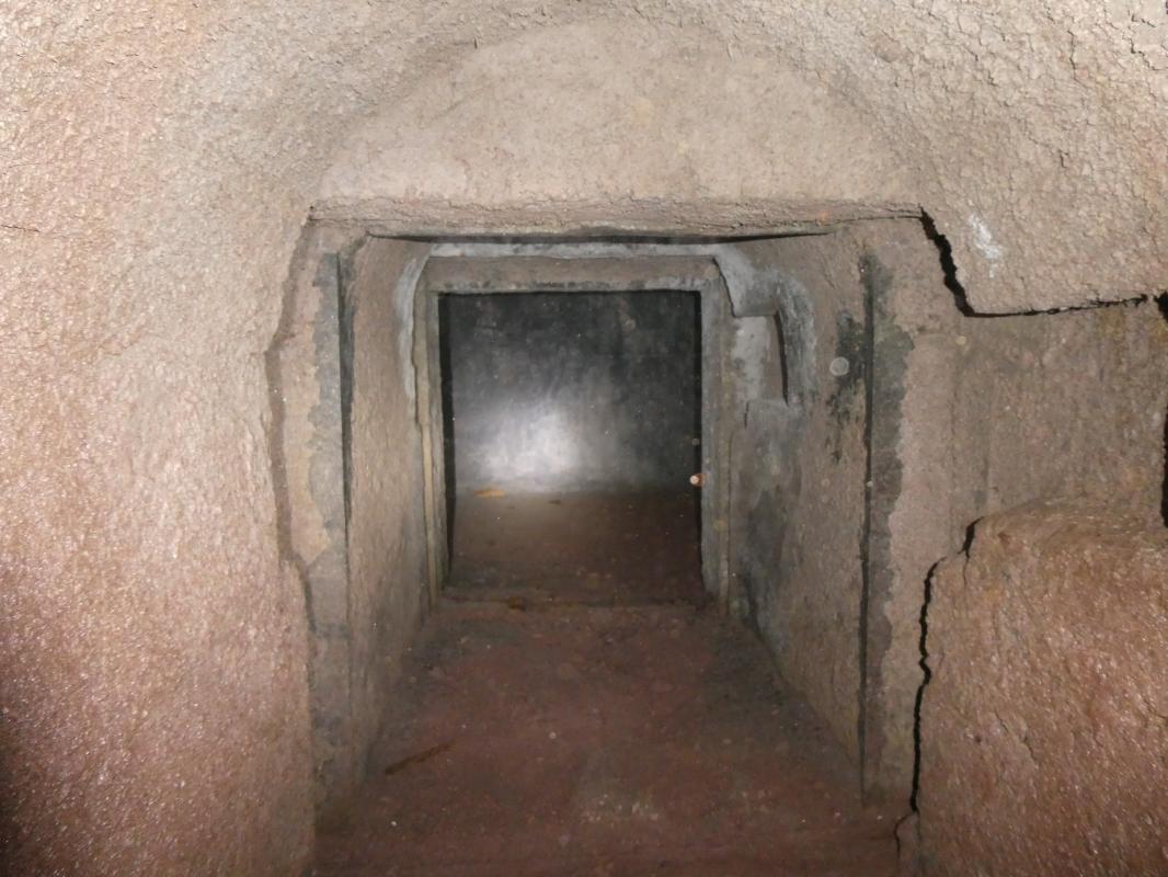 Ligne Maginot - FRESSINEA - (DMP - Dispositif de Mine Permanent) - Galerie d'accès à la chambre et son système de fermeture