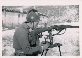 Ligne Maginot - Alpins du 71° BAF - Alpins du 71° Bataillon Alpin de Forteresse à l'entrainement au tir