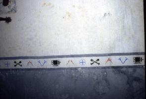 Ligne Maginot - FOND D'HAVANGE - C34 - (Casemate d'infanterie) -               L'étage inférieur: frise murale dans l'usine