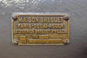 Ligne Maginot - ROHRBACH - FORT CASSO - (Ouvrage d'infanterie) -   Plaque de constructeur de l'excitatrice