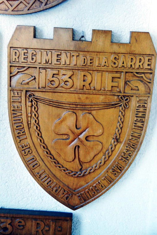 Ligne Maginot - 153°RIF -       Salle d'Honneur du 153° RI