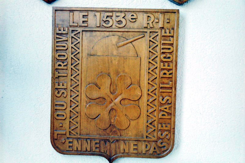 Ligne Maginot - 153°RIF -        Salle d'Honneur du 153° RI