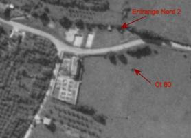 Ligne Maginot - CB312 - ENTRANGE NORD 2 - (Blockhaus pour arme infanterie) - Blockhaus visible sur vue aérienne de 1960