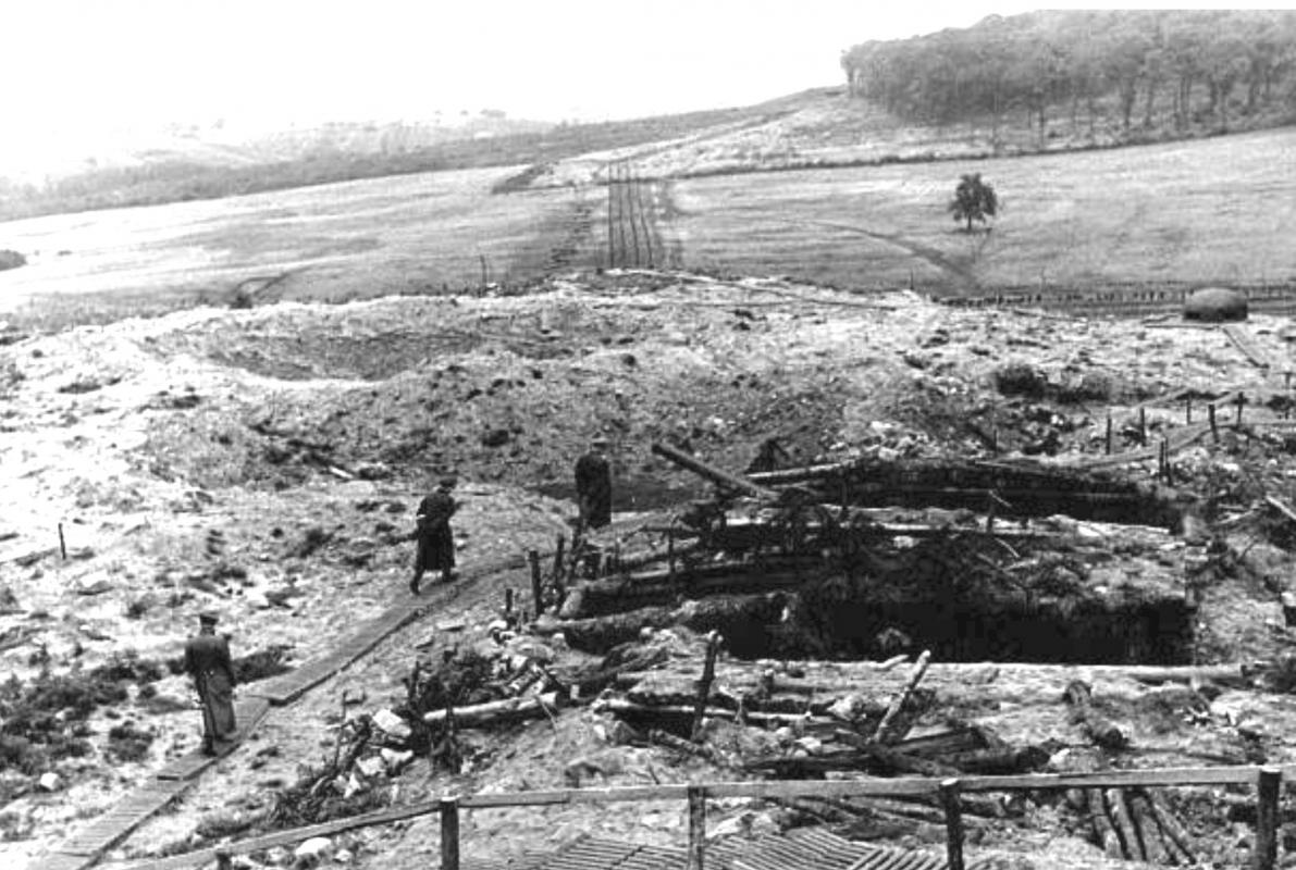 Ligne Maginot - S2 - (Position d'artillerie préparée) - Photo allemande