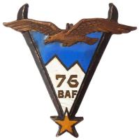 Ligne Maginot - 76° Bataillon Alpin de Forteresse - Insigne de la Section d'Eclaireurs Skieurs (SES) du 76° BAF