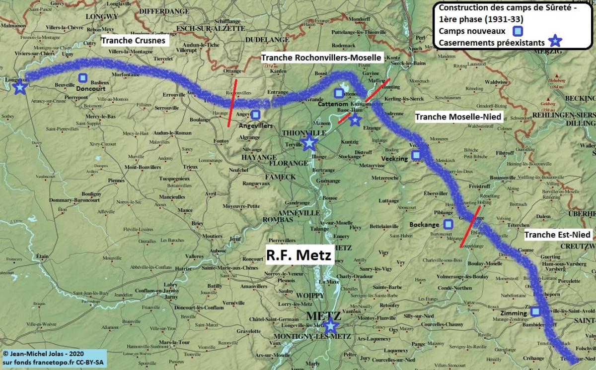 Ligne Maginot - Camps de Sûreté RFM - Phase 1 -  