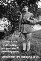 Ligne Maginot - BERSILLIES - (Ouvrage d'infanterie) - Le Sous-Lieutenant Camille Lisse qui commandait le bloc 1 de l'ouvrage de Bersillies