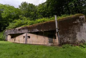Ligne Maginot - BILMETTE - X26 - (Abri) - La magnifique façade de l'abri dans un cadre verdoyant.