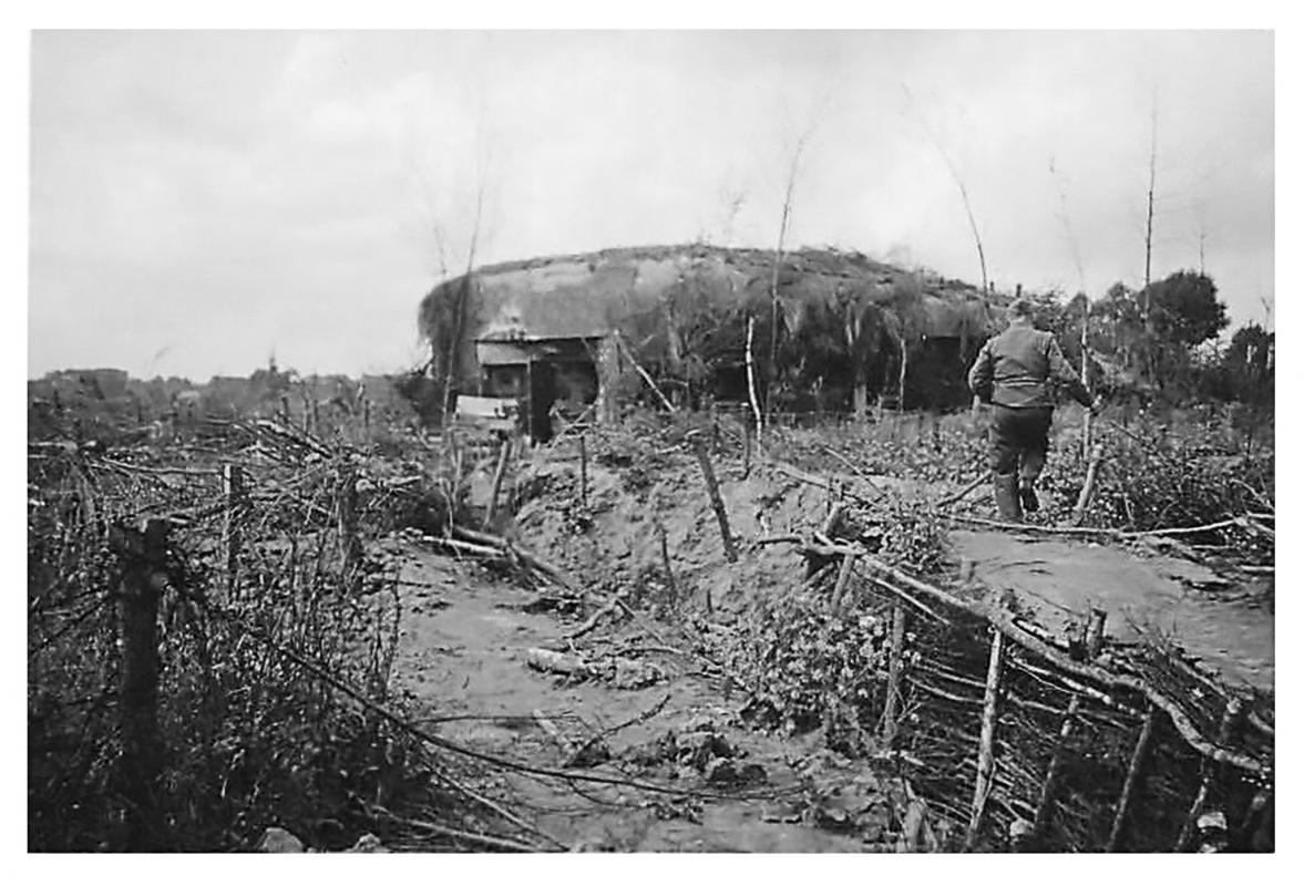 Ligne Maginot - B549 - AMFROIPRET - (Blockhaus pour canon) - Photo allemande du blockhaus 
