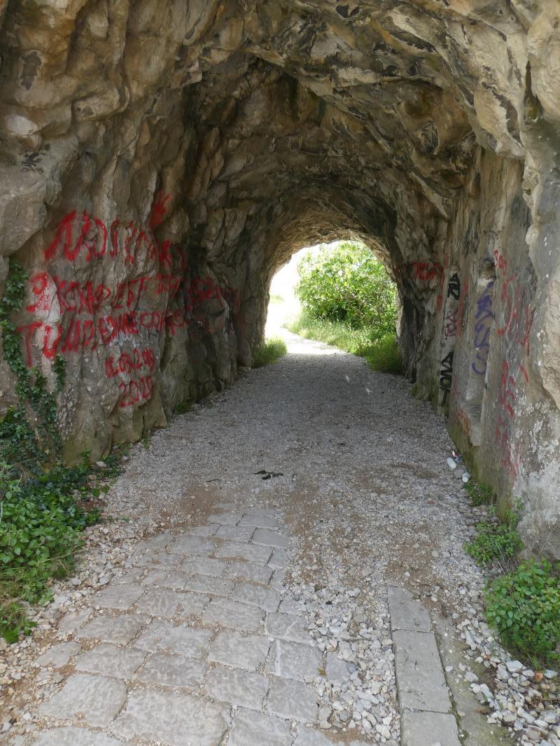 Ligne Maginot - TETE DE CHIEN - (Abri) - Le tunnel menant aux abris
