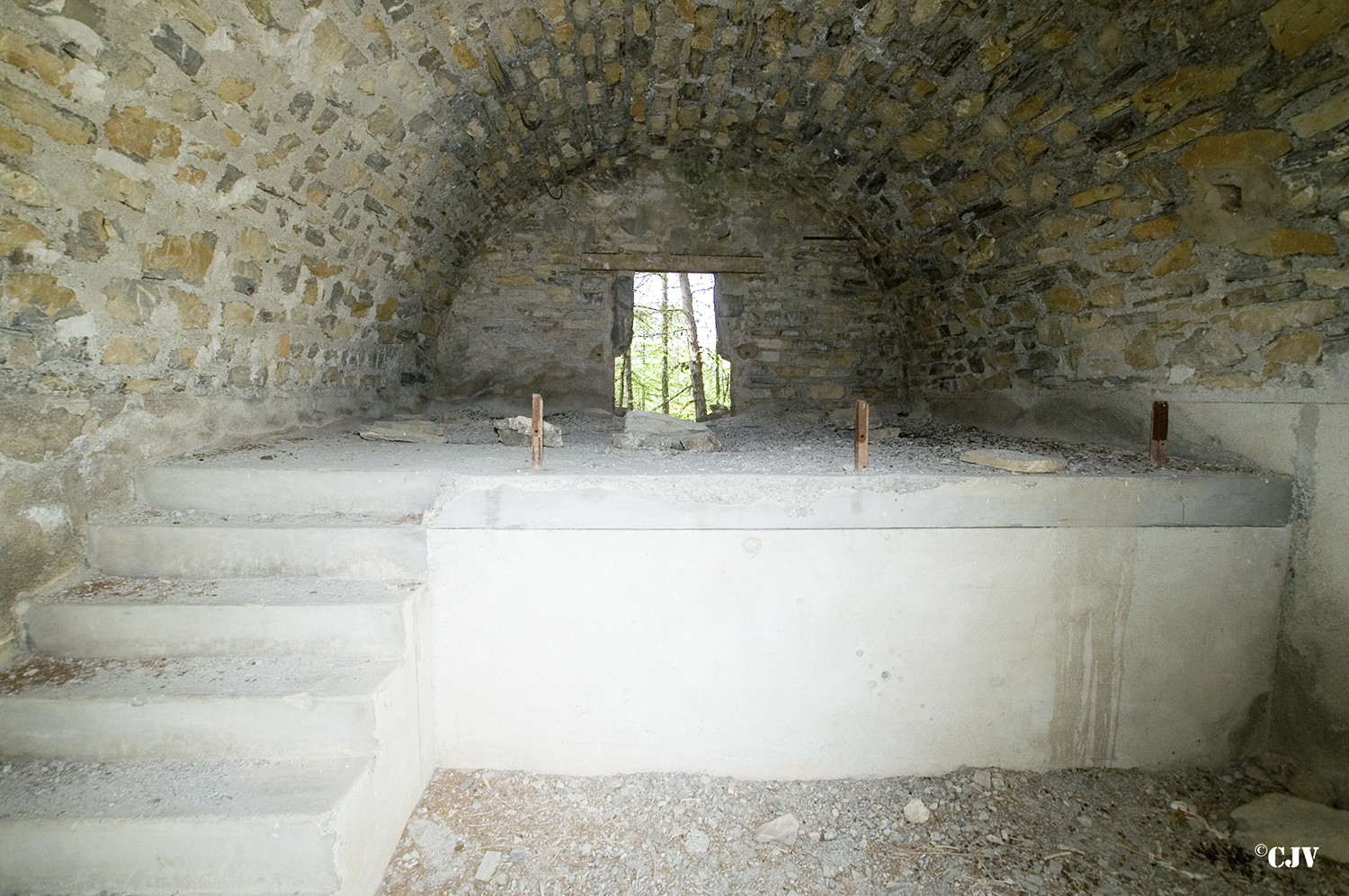 Ligne Maginot - BATTERIE DES CAURRES - (Position d'artillerie préparée) - La casemate de Bourges