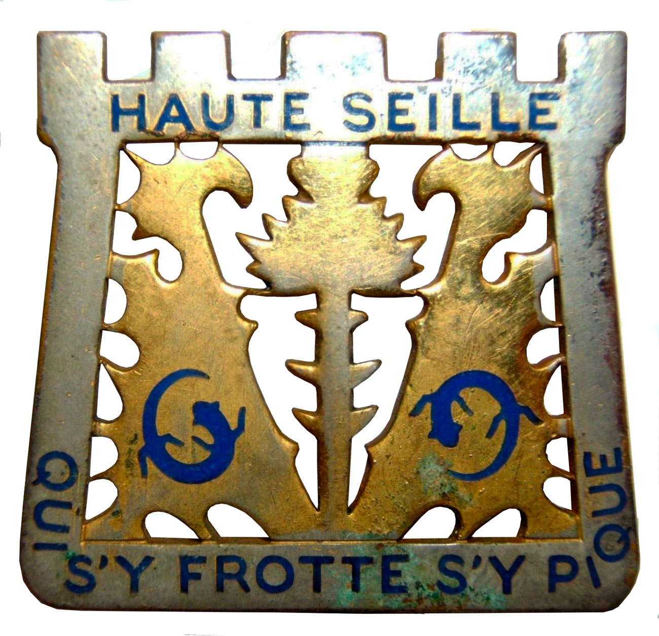 Ligne Maginot - Insigne du 69° Régiment de Mitrailleurs d'Infanterie de Fortersse - Fabrication Arthus Bertrand