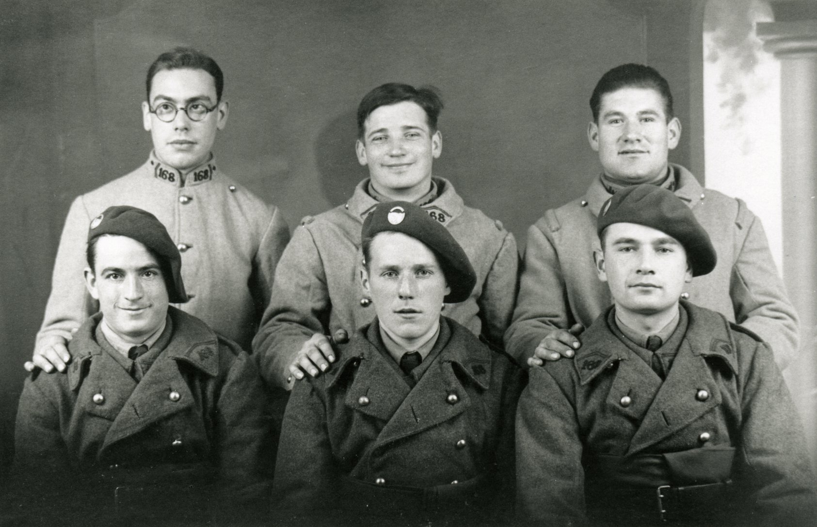 Ligne Maginot - IMMERHOF - A10 - (Ouvrage d'infanterie) - Quelques uns des hommes de l'ouvrage d'Immerhof. 
A droite au 1er rang, Camile Dupuis.