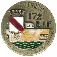 Ligne Maginot - Insigne du 172° RIF - Insigne du 172° Régiment d