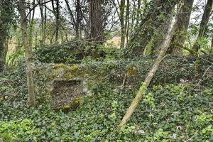 Ligne Maginot - KELLERGRABEN - (Position d'artillerie préparée) - A :  soute à munitions coté Sud