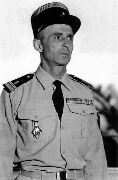 Ligne Maginot - Albéric Vaillant, colonel - Albéric Vaillant en 1962, alors colonel et chef de corps du 1° Régiment Etranger