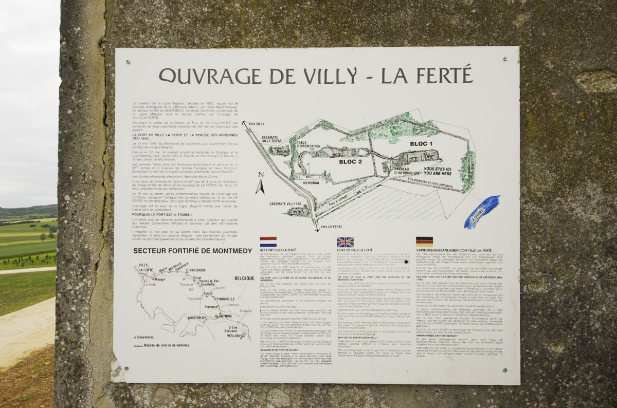 Ligne Maginot - LA FERTE - (Ouvrage d'infanterie) - Panneau touristique
