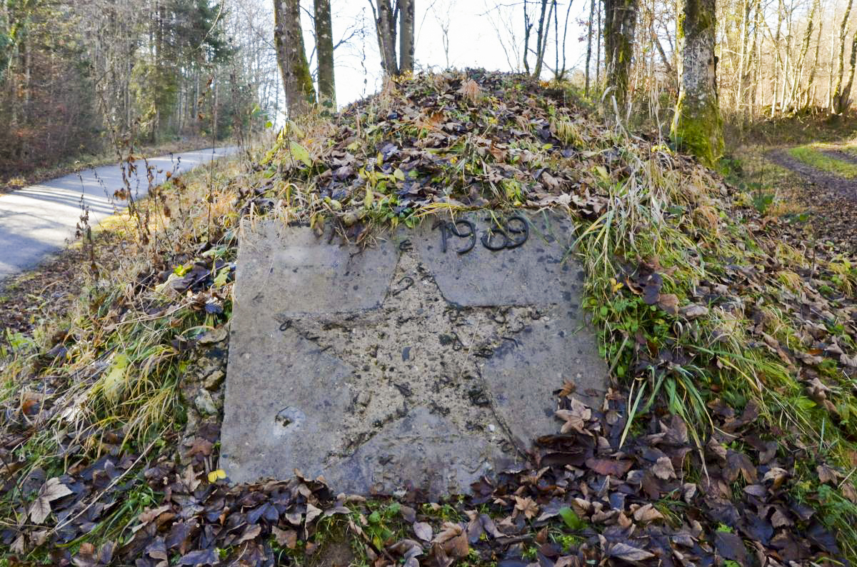 Ligne Maginot - 8° RTM - MONUMENT - (Divers) - Monument dégradé.
Écusson détruit