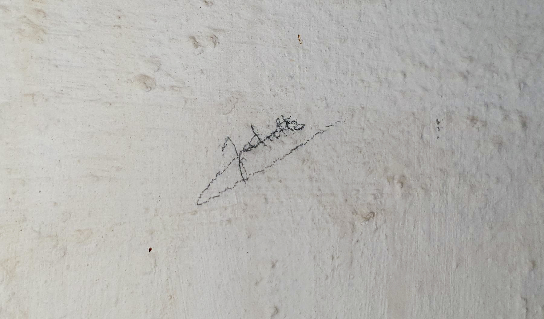 Ligne Maginot - HAUT POIRIER - (Ouvrage d'infanterie) - Bloc 1
Le nom d'une femme dans les toilettes de bloc écrit sur le mur : Juliette