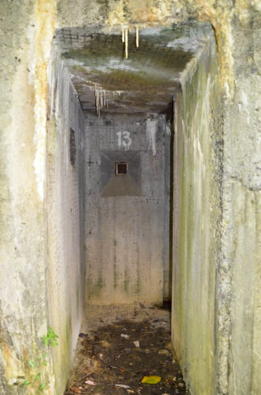 Ligne Maginot - STEINER FERME - (Blockhaus pour arme infanterie) - Couloir d'accès et son créneau de défence