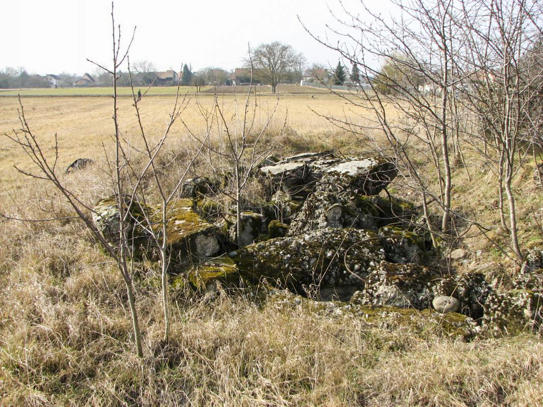 Ligne Maginot - AM DIETWEG - (Cuve pour arme d'infanterie) - Vue depuis l'est. L'absence de débris de coupole fait conclure à un emplacement pour tourelle démontable.