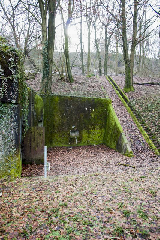 Ligne Maginot - ACA2 - STOCKEN - (Casemate d'artillerie) - Les entrées et le plan incliné 