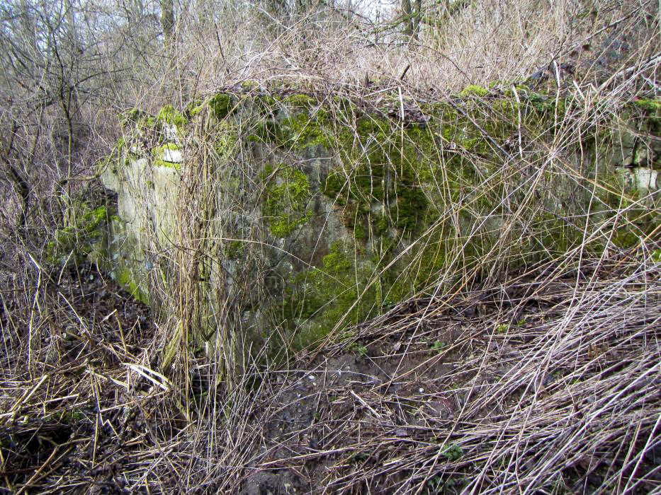 Ligne Maginot - G50 - HOMBOURG BERGE 1 - (Blockhaus pour arme infanterie) - A l'arrière immédiat de ce bloc de berge se trouve un abri pour le personnel.